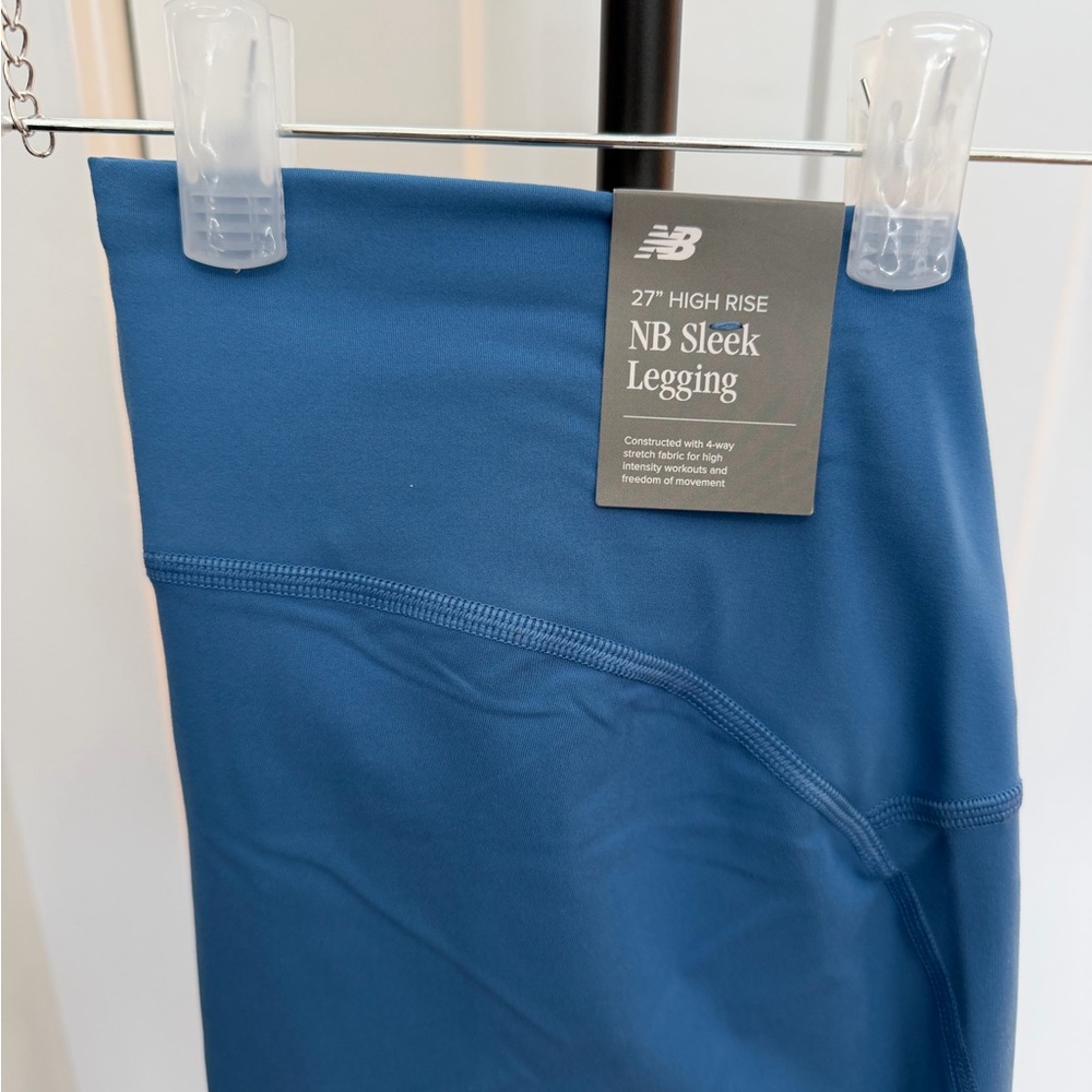 New Balance Sleek Collection High Rise Leggings 27 inch inseam NWT Size Large